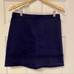 Draper James Flower Embroidered Mini Skirt